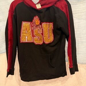 PINK Victoria's Secret Red and Black Hoodie